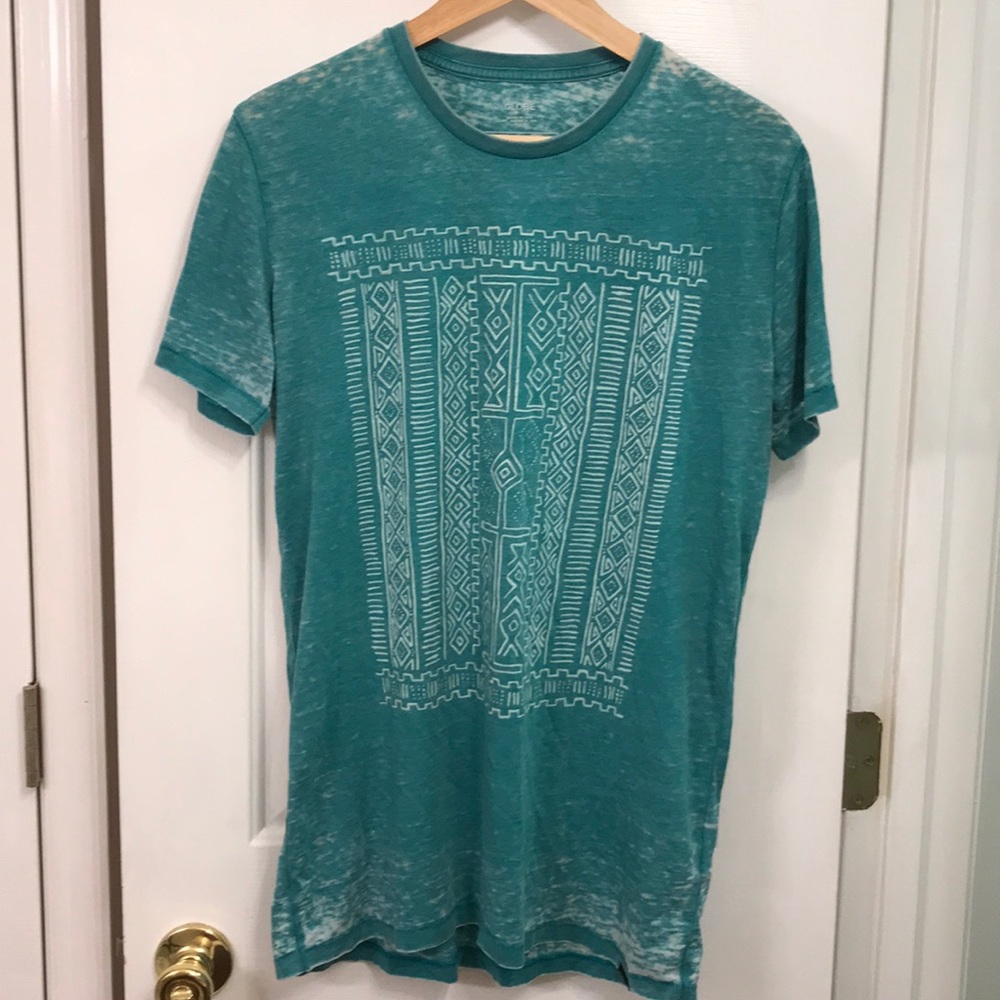 Globe Printed Men’s Green T-Shirt